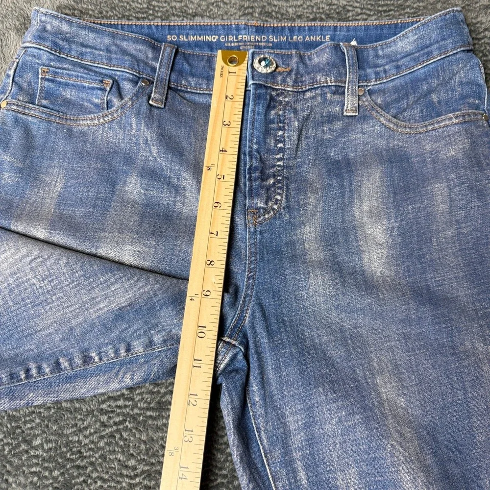 SO Size 10R Slimming Girliend Slim‎ Leg Ankle Jeans Distressed Wash
